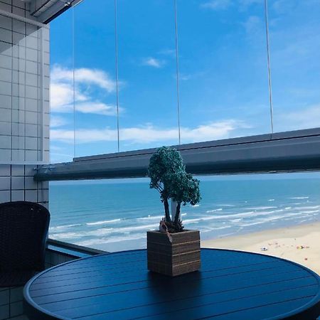 Apto Com Vista Mar Pe Na Areia Praia Grande  Exterior foto