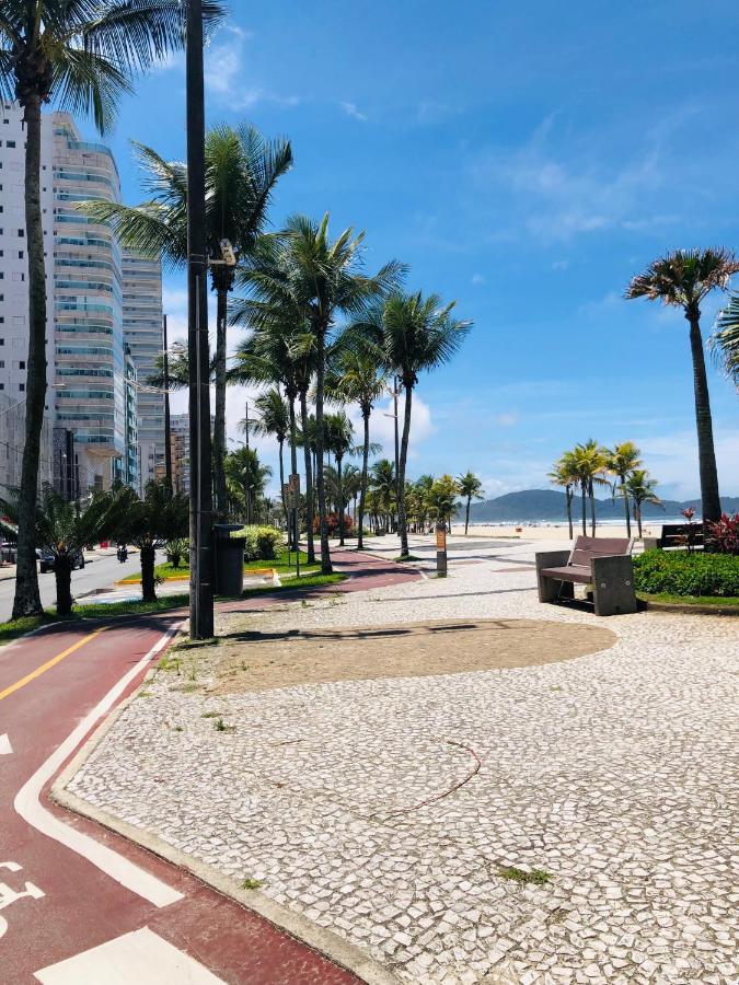 Apto Com Vista Mar Pe Na Areia Praia Grande  Exterior foto