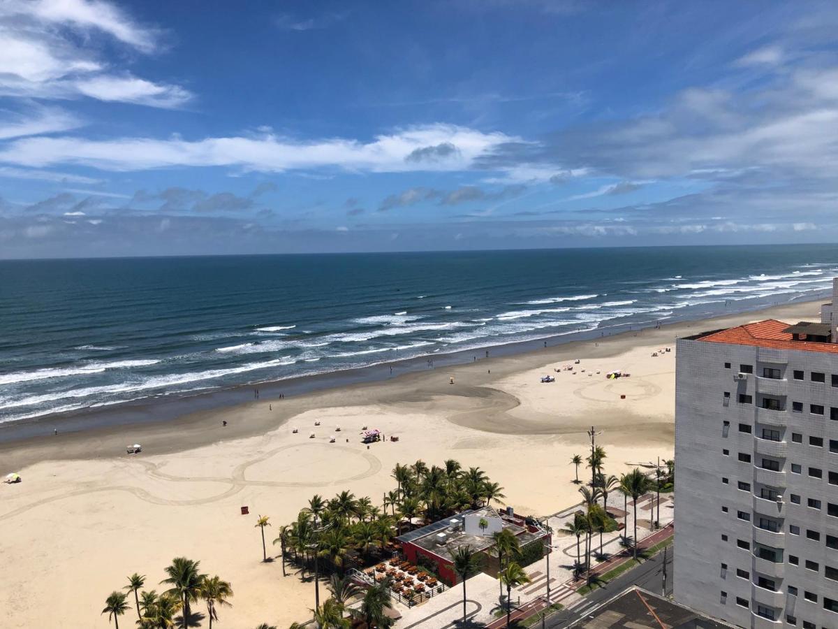 Apto Com Vista Mar Pe Na Areia Praia Grande  Exterior foto